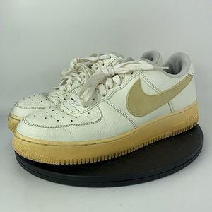 Nike Air Force 1 Low '07 Premium Oversize Swoosh Sail AT4143-101 Men's Size 10